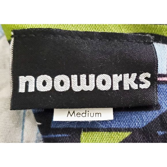 NOOWORKS Womens Skyway Print Cotton Stretch Dress M - Picture 3 of 13